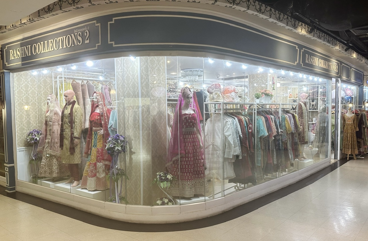 Indian clothing store in Bangkok, Premium Indian bride and groom outfits, Bridal jewelry